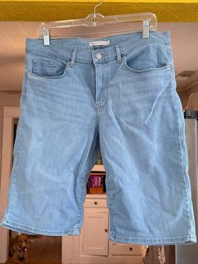 Levi's Light Blue Denim Bermuda Shorts